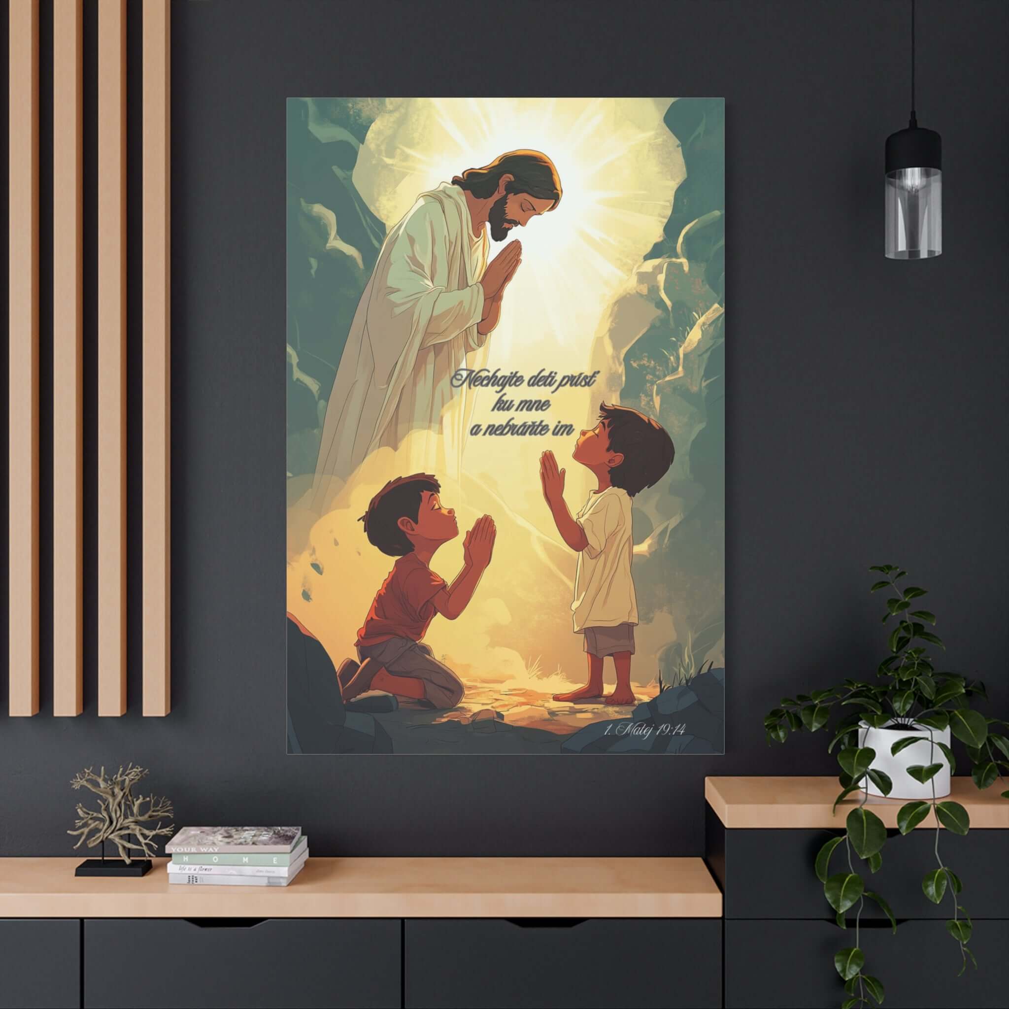 Kresťanské obrazy pre deti – Náboženské umenie Ježiša pre detskú izbu