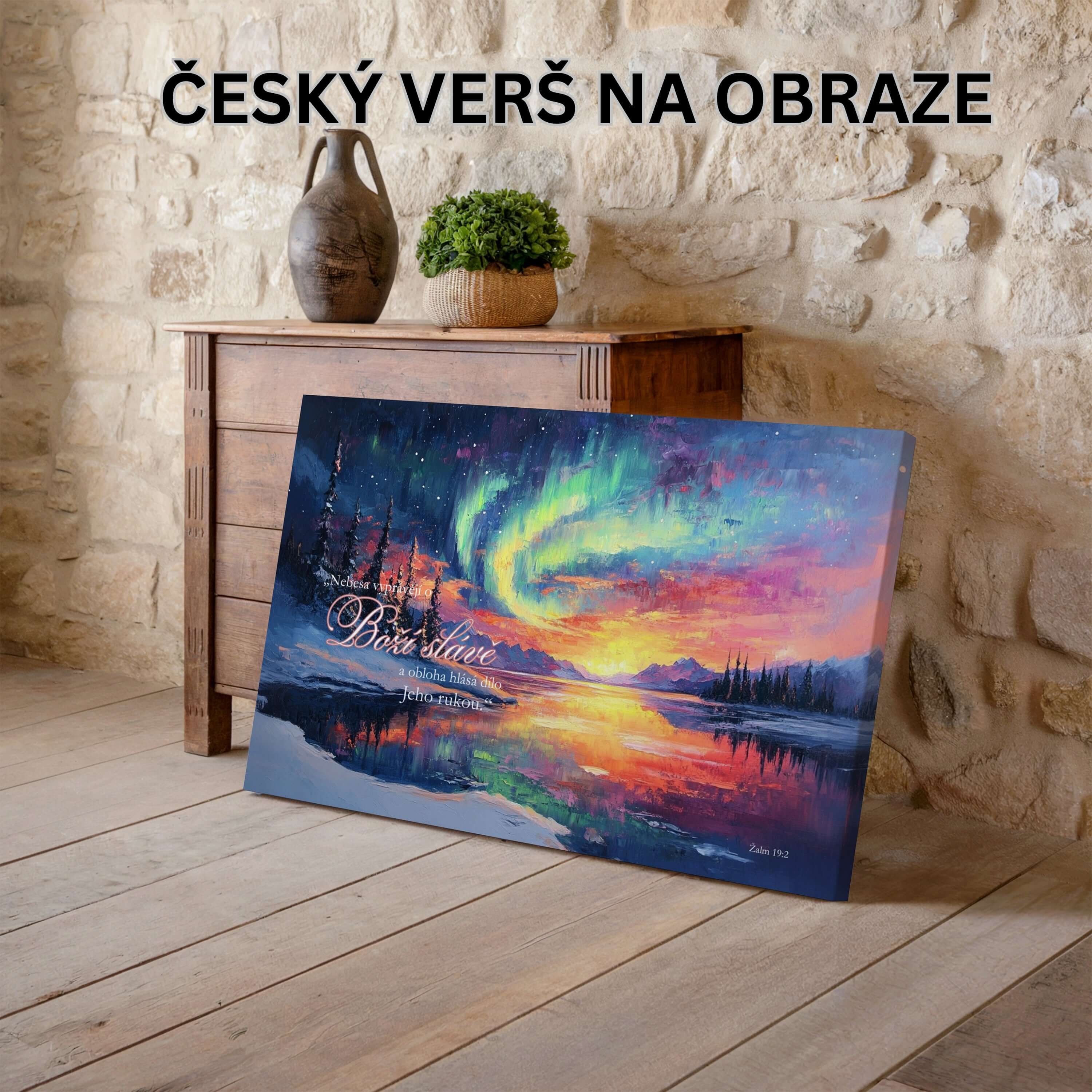 Nebesa vyprávějí o Boží slávě - Žalm 19:2|Obraz na zeď