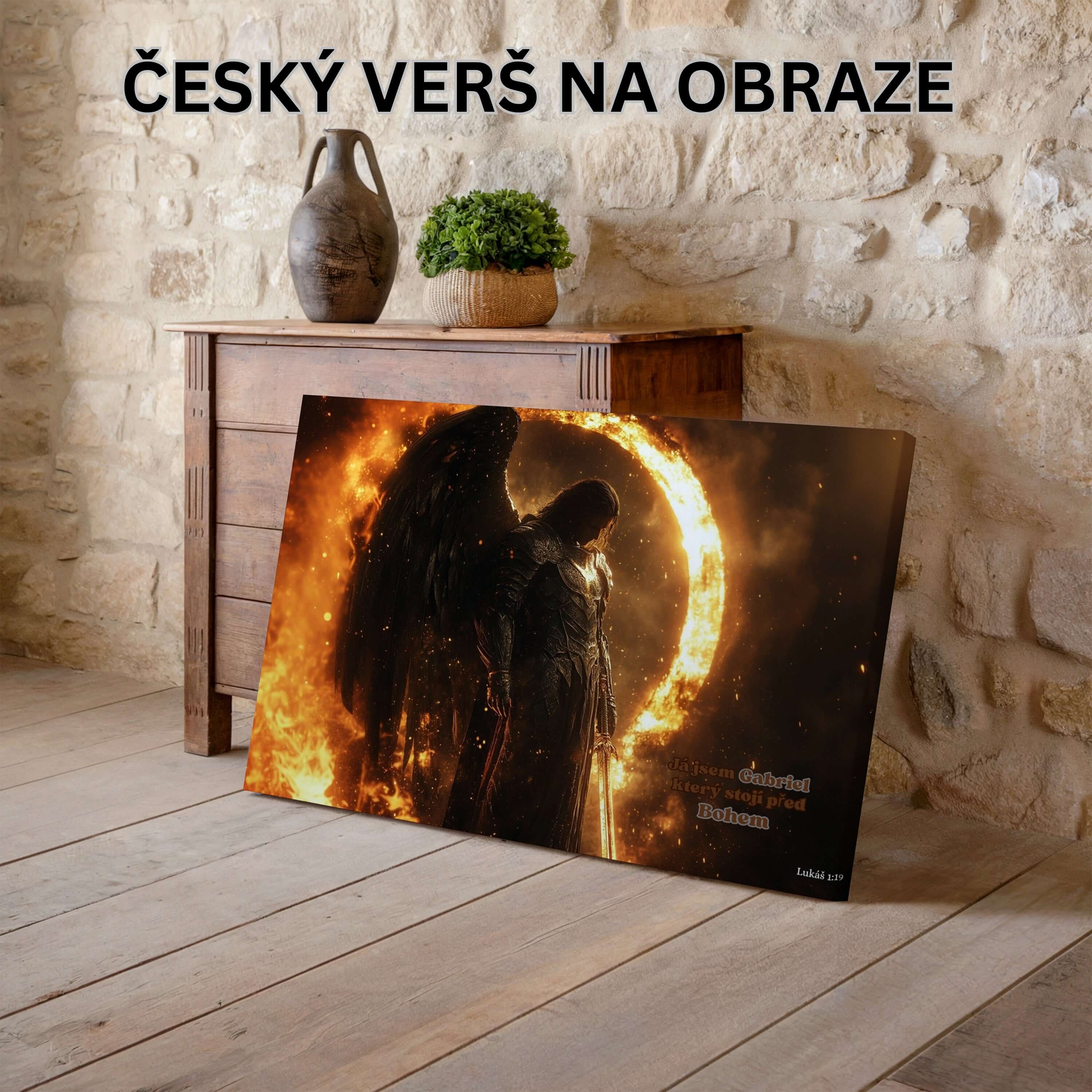 Já jsem Gabriel, stojím před Bohem - Lukáš 1:19|Obraz na zeď