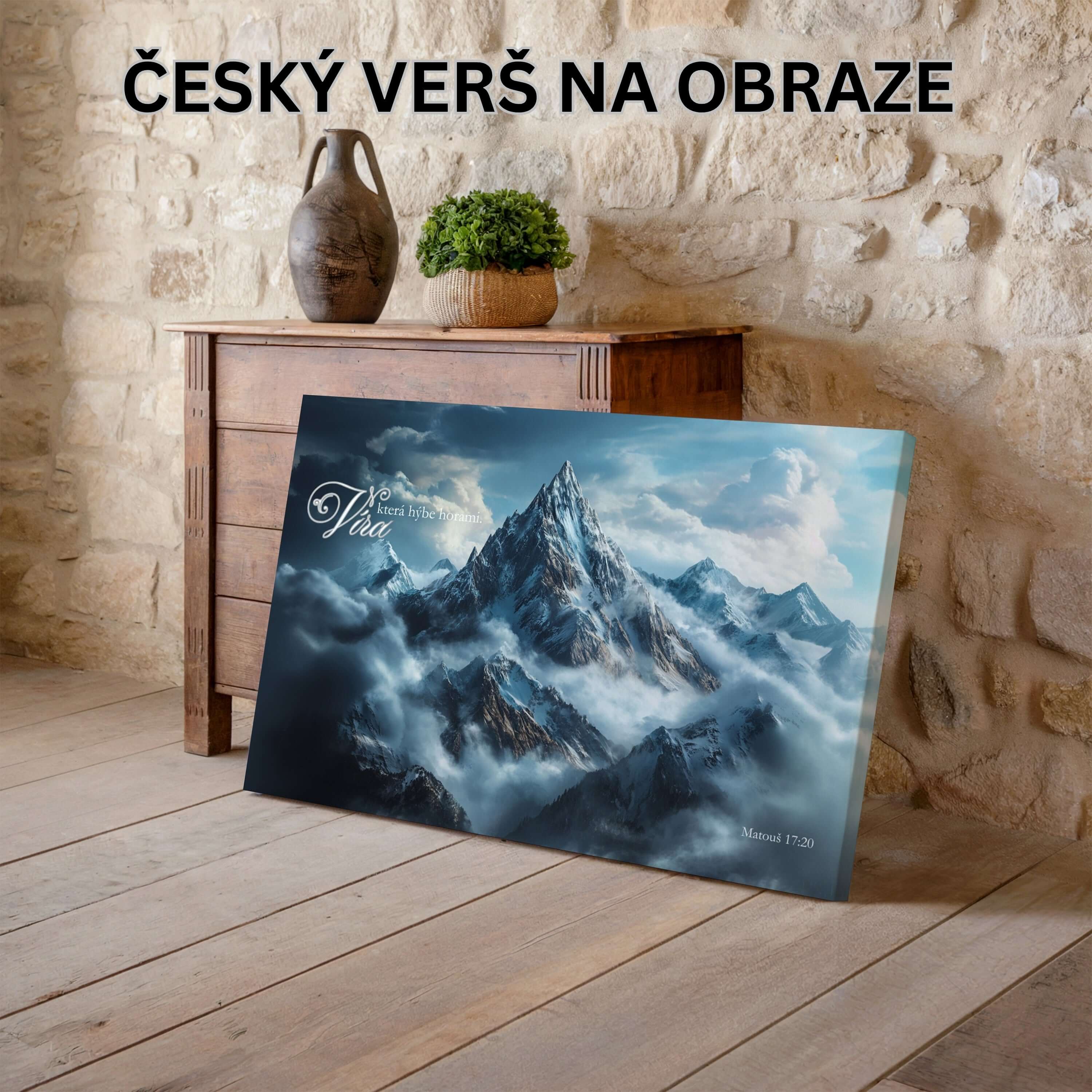 Obraz na stenu - Viera je vnútorný postoj úplnej dôvery v Boha