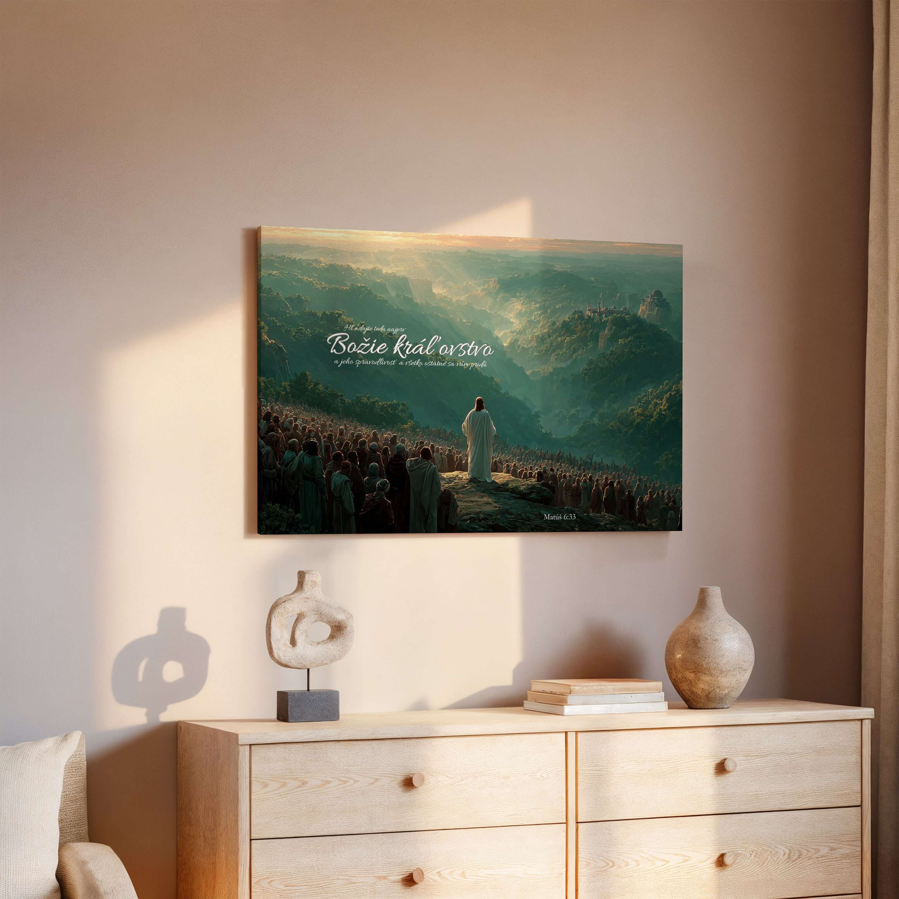 Obraz na stenu - Hľadajte teda najprv Božie kráľovstvo s Ježišom v prírode.