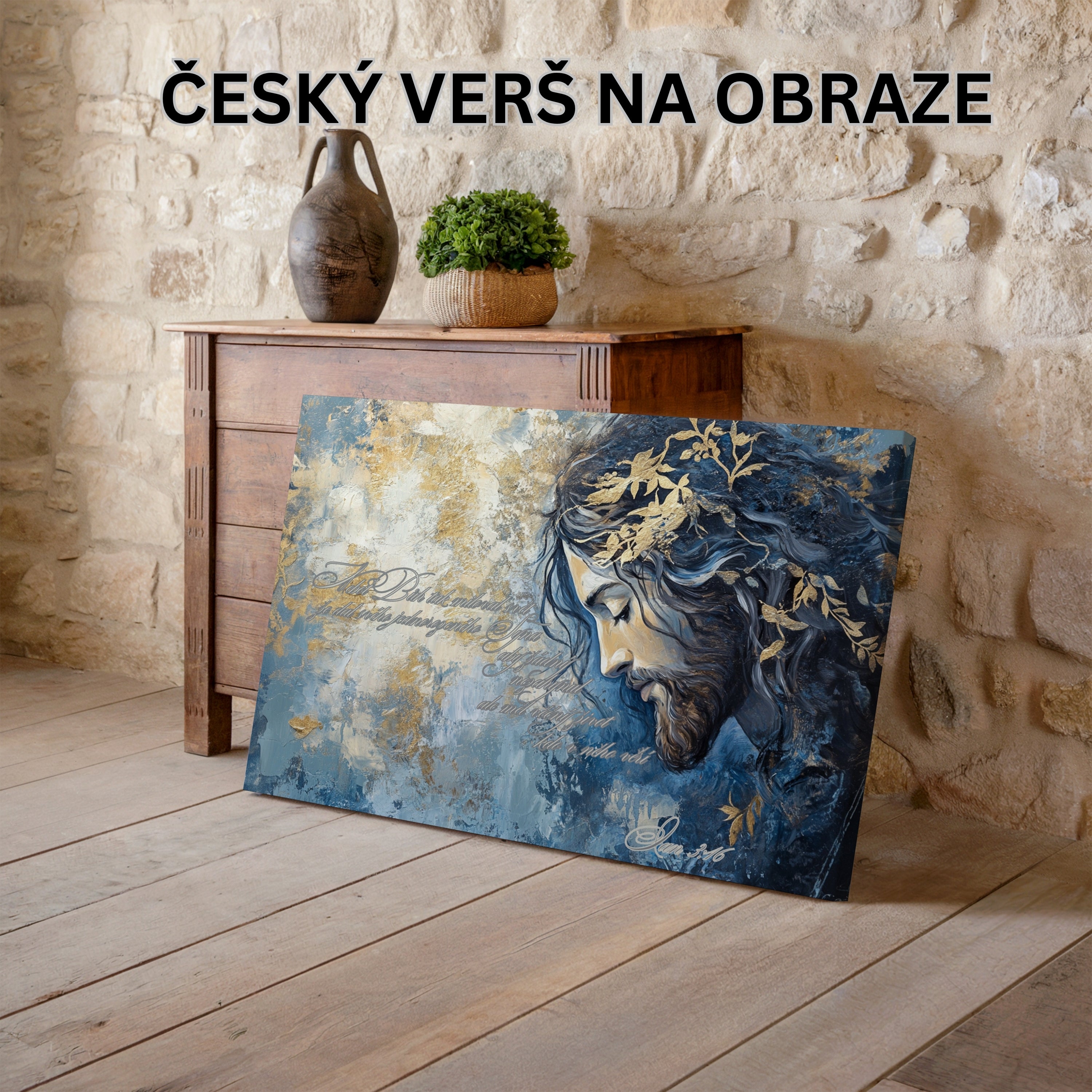 Moderné Kresťanské a Náboženské obrazy na stenu-Ján 3:16