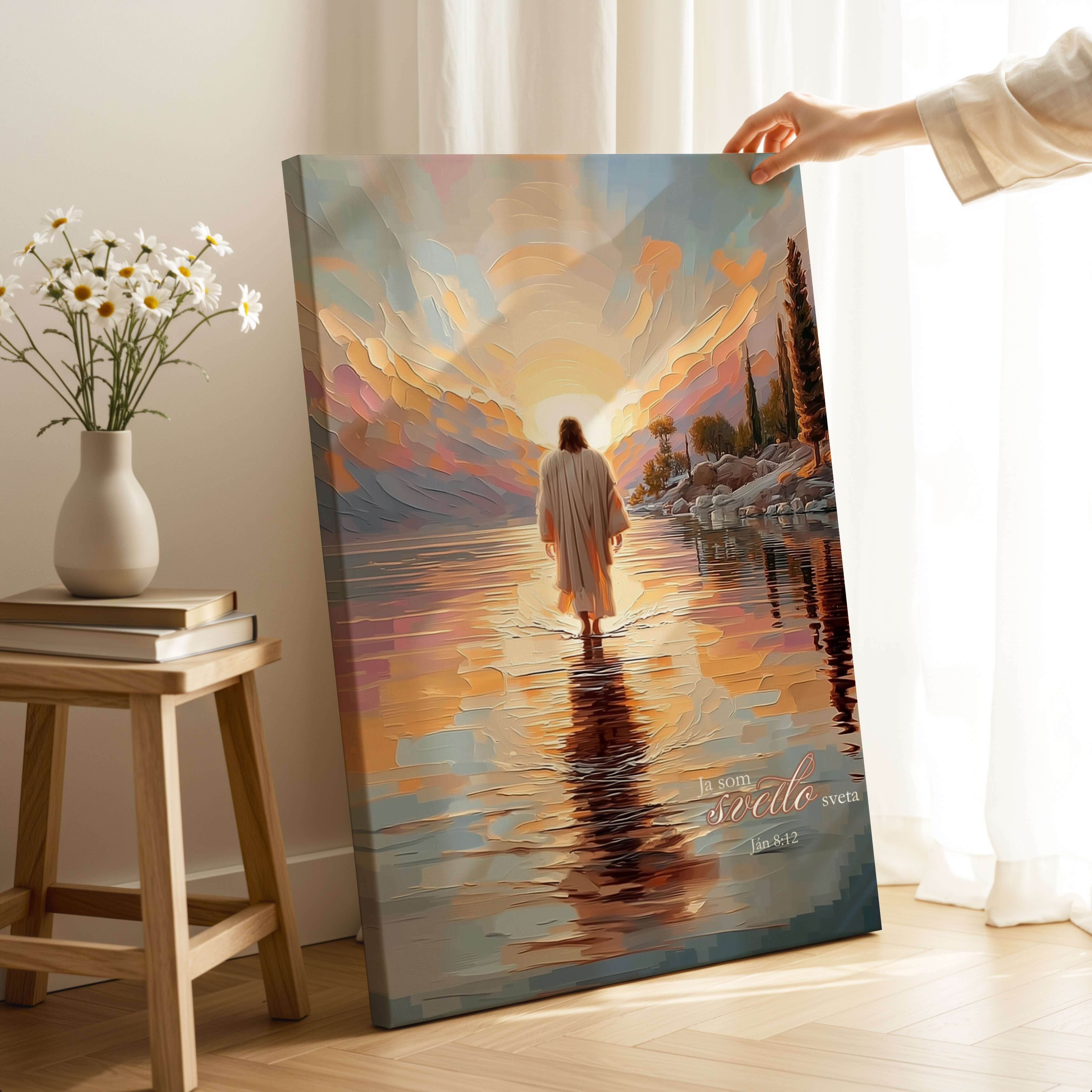 Obraz na stenu-Ja som svetlo sveta nasleduj ma – Ján 8:12