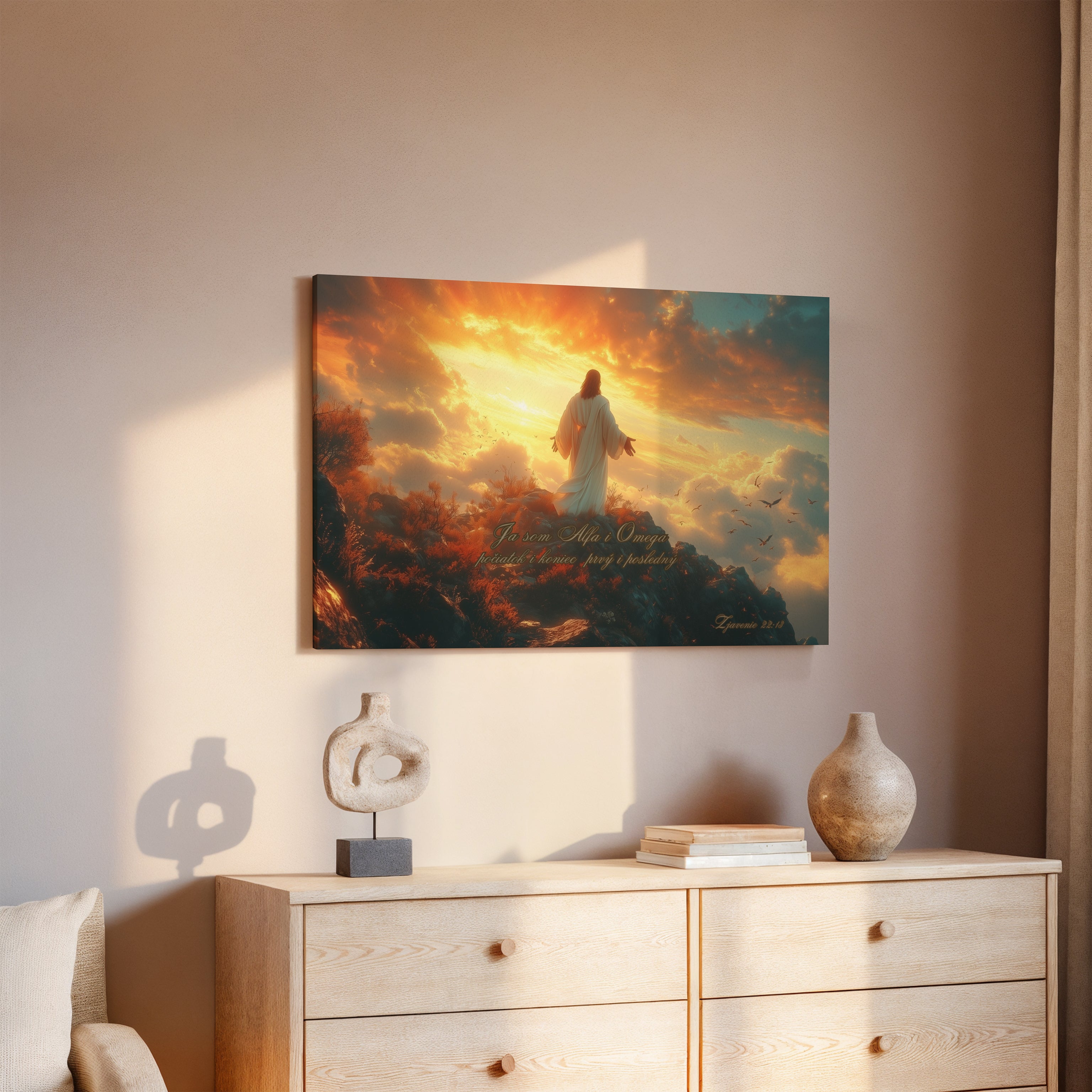 Ja som Alfa a Omega - Zjavenie 22:13|Obraz na stenu