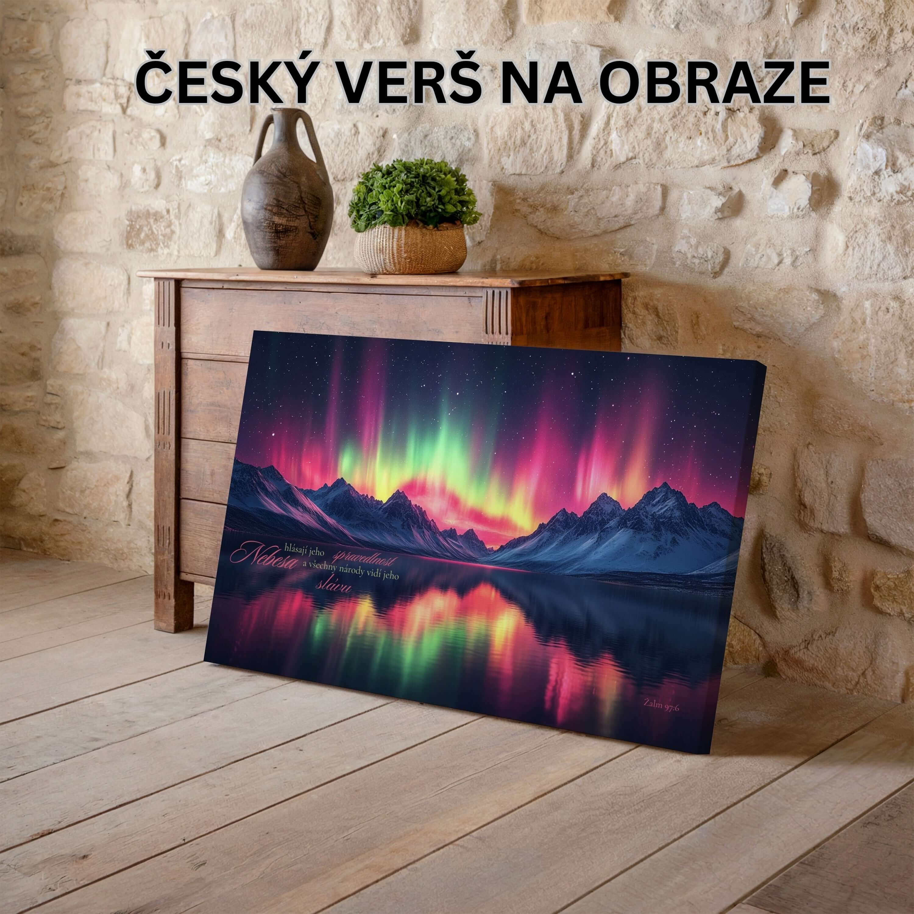 Nebesia ohlasujú jeho spravodlivosť - Žalm 97:6|Obraz na stenu