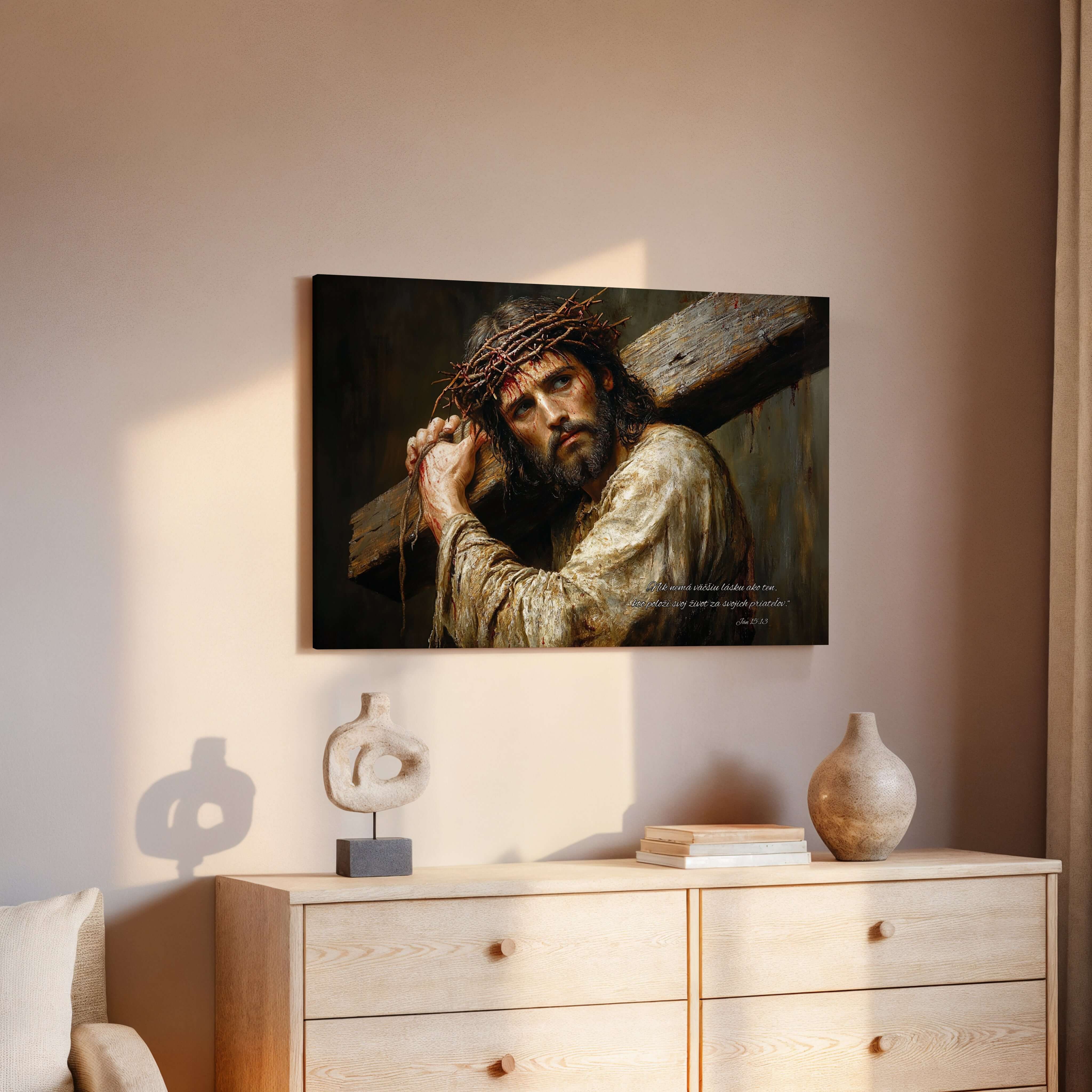 Kresťanský obraz: Kristus v utrpení – Ján 15:13