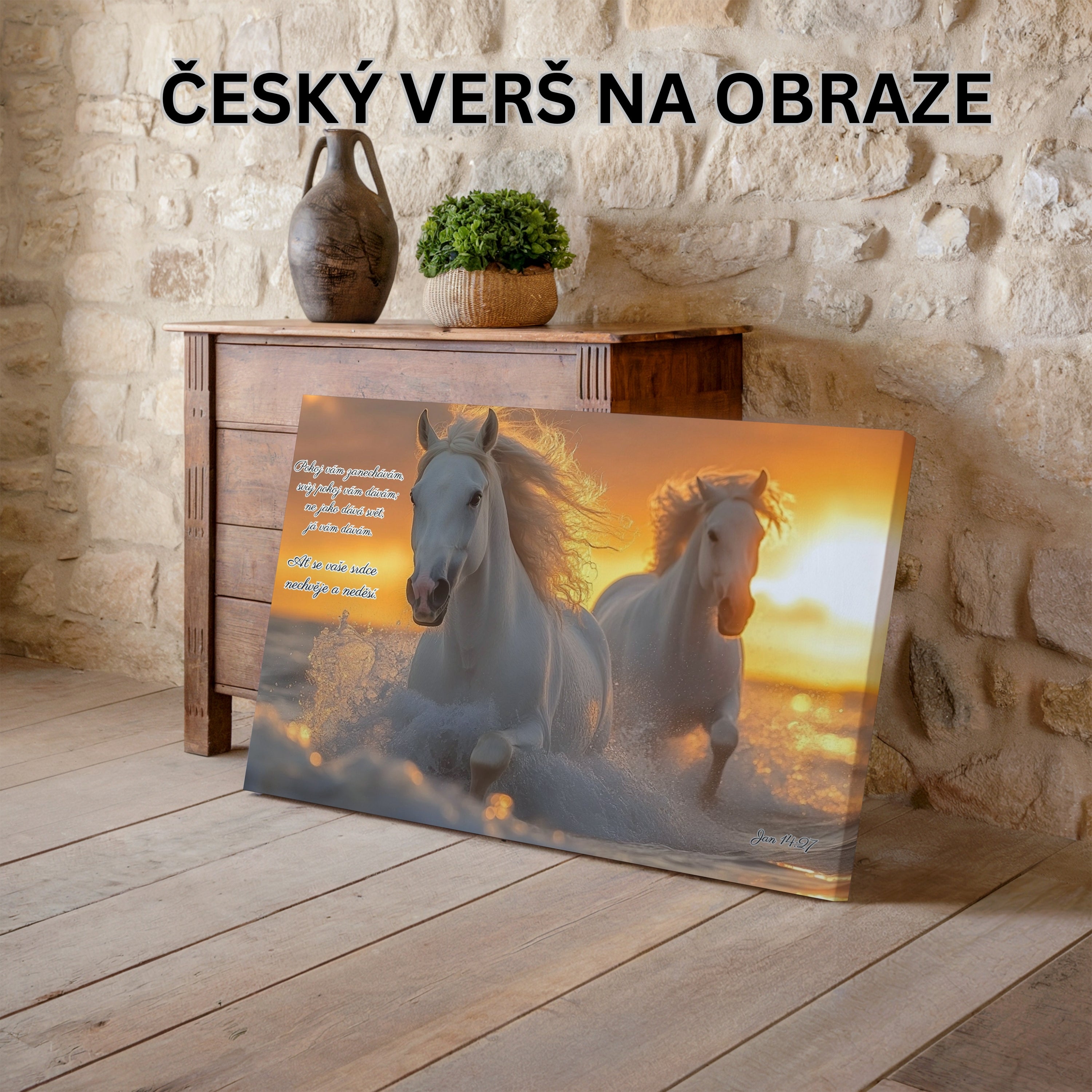 Pokoj vám zanechávám, svůj klid vám dávám - Jan 14:27|Obraz na zeď