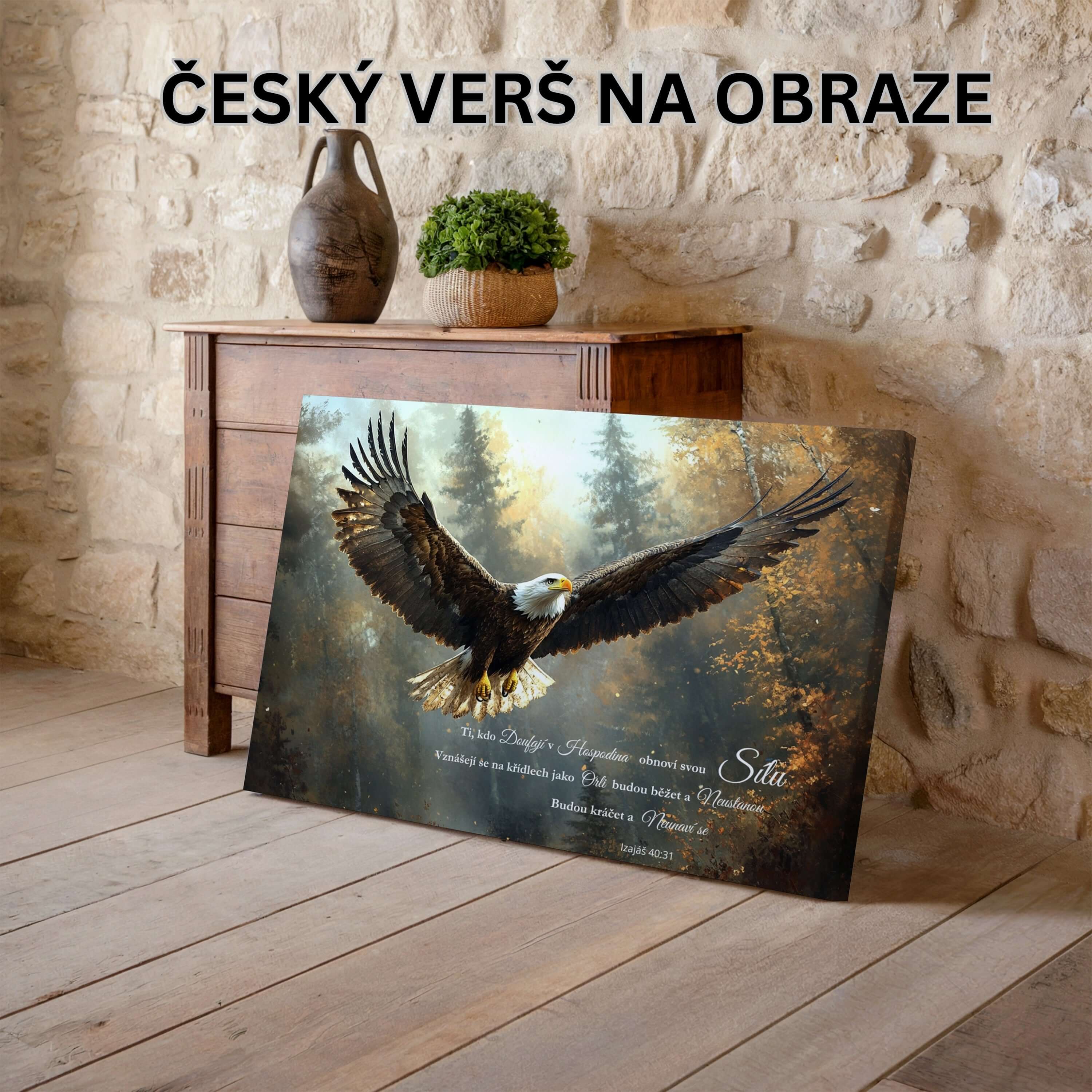 Tí, čo dúfajú v Hospodina, obnovia svoju silu - Izaiáš 40:31|Obraz na stenu