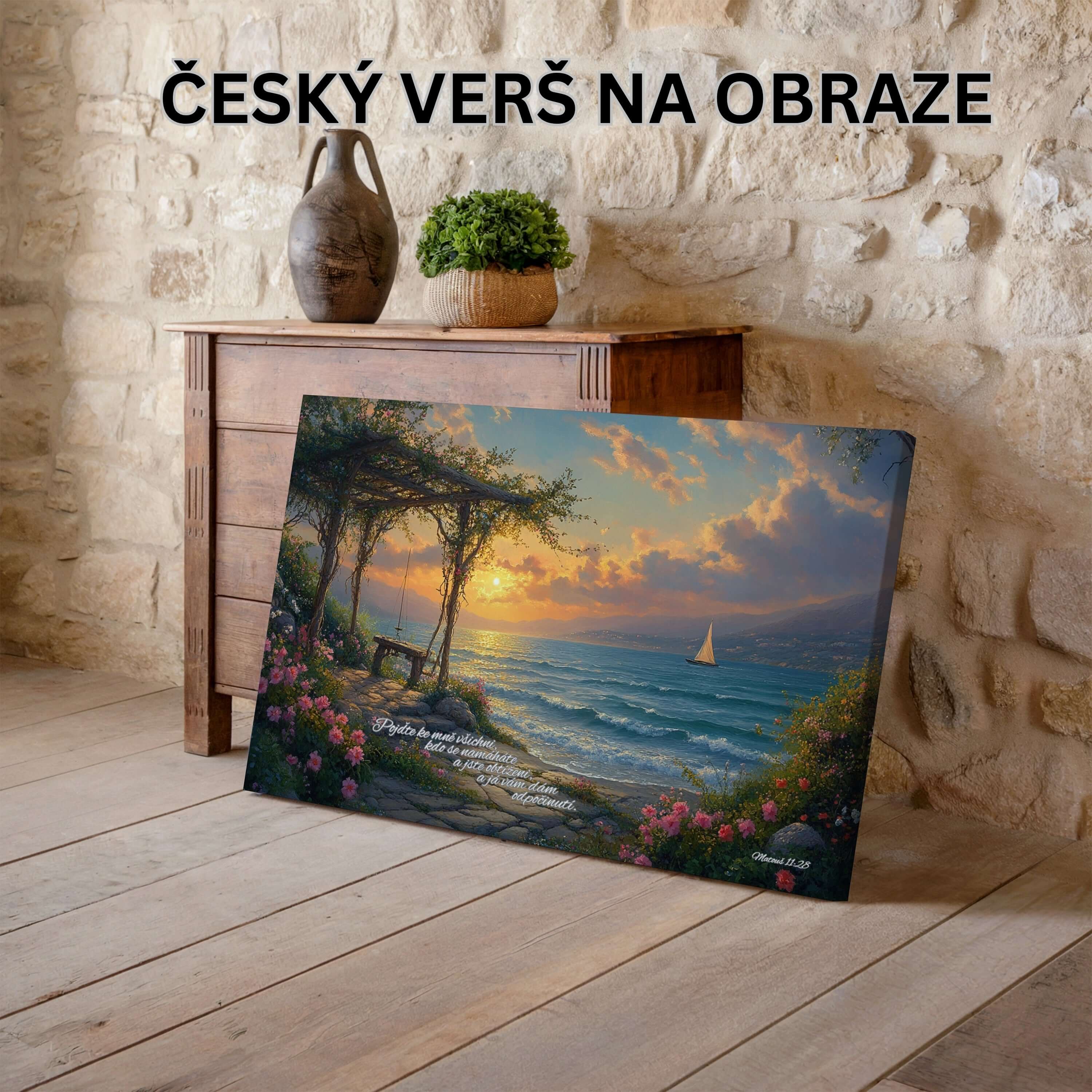 Obraz na zeď - Pojďte všichni, kdo se namáháte a jste přetíženi