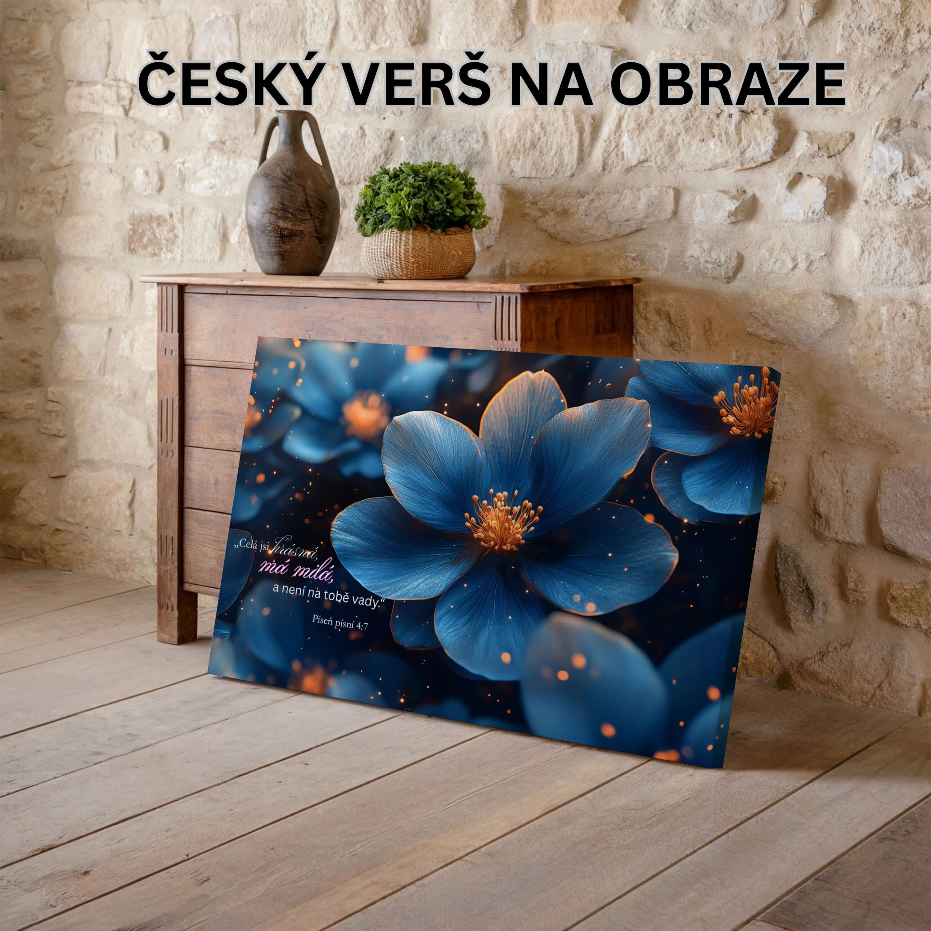 Obraz na stenu - Celá si krásna, moja milá, a niet na tebe vady