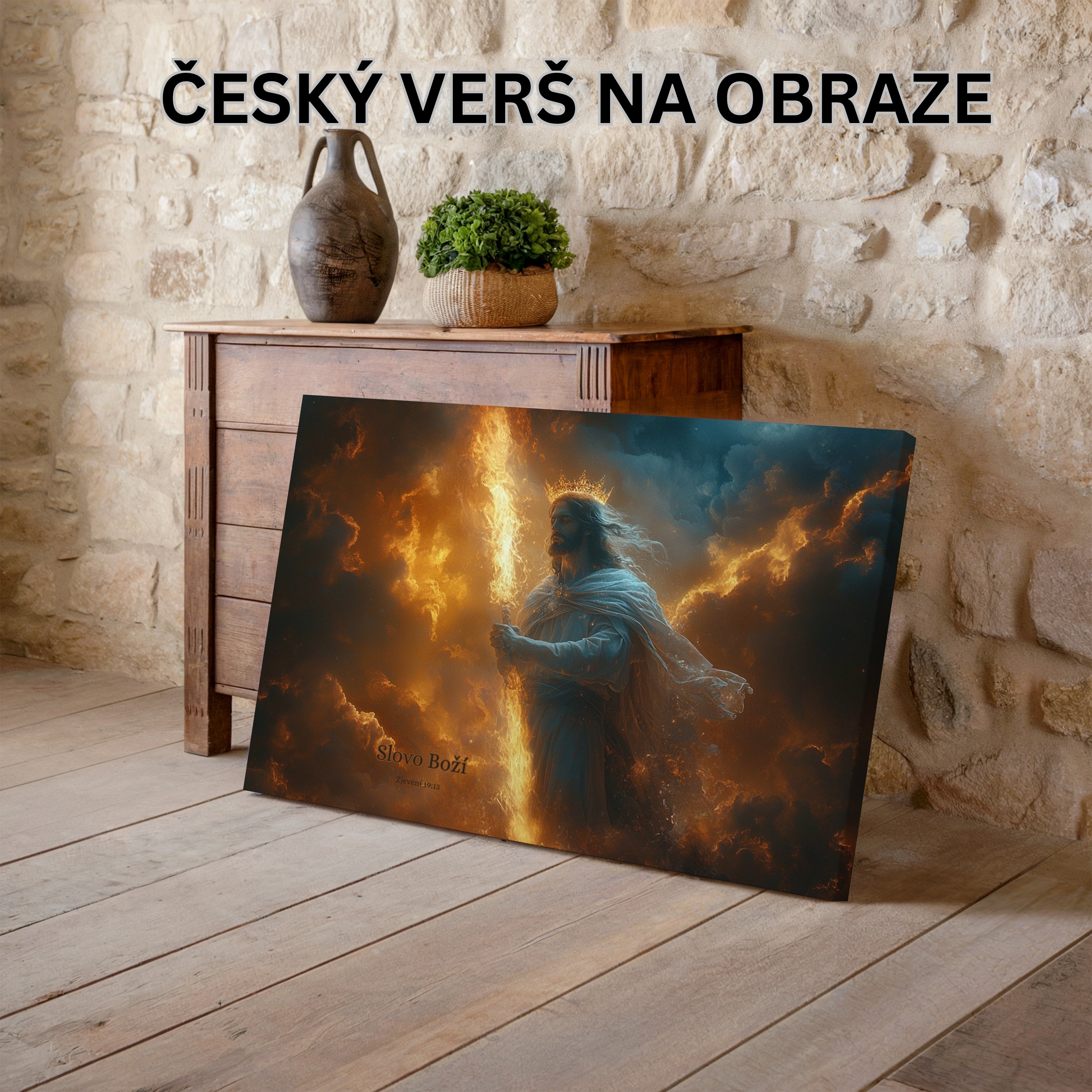 Obraz na zeď - „Slovo Boží“-Zjevení 19:13