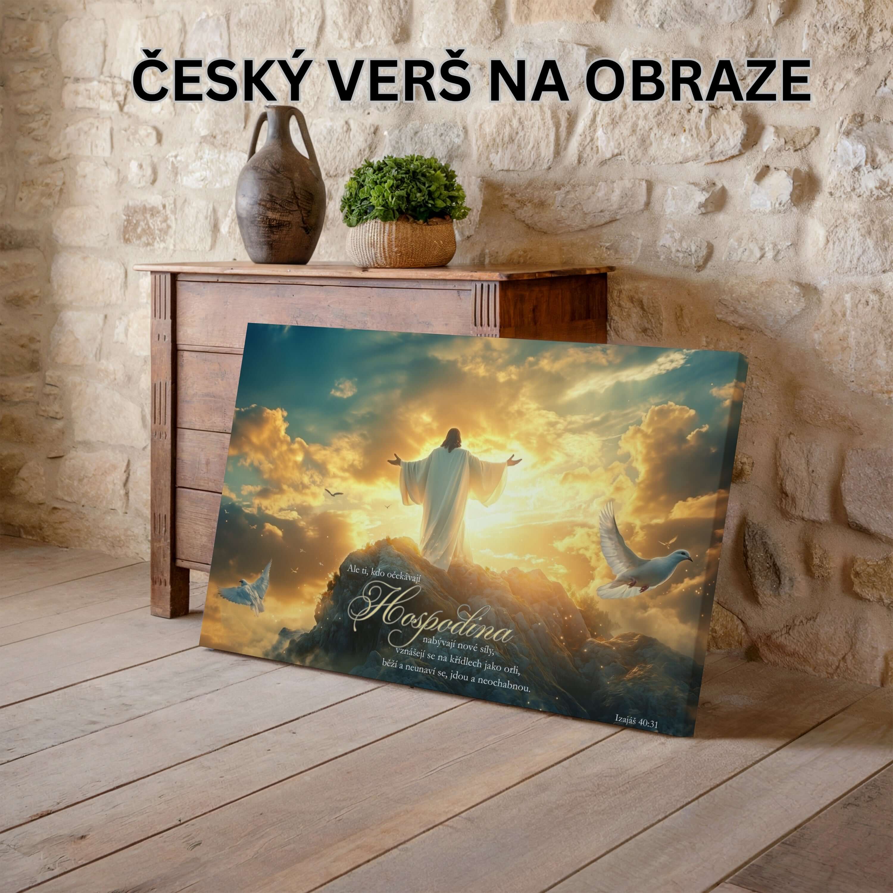 Já jsem dobrý pastýř. Dobrý pastýř položí svůj život za ovce - Jan 10:11|Obraz na zeď