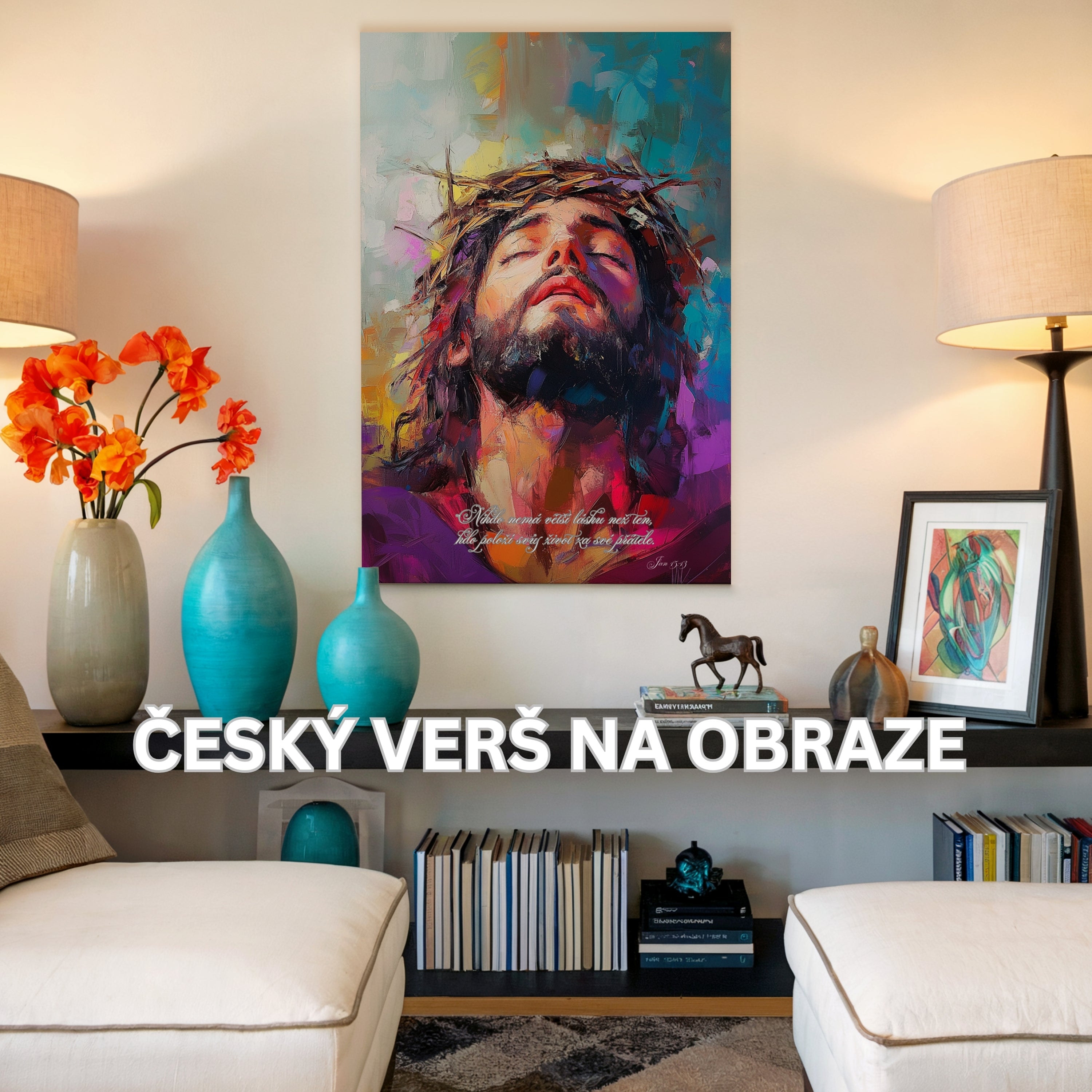 Obraz na zeď - Nikdo nemá větší lásku než ten - Jan 15:13