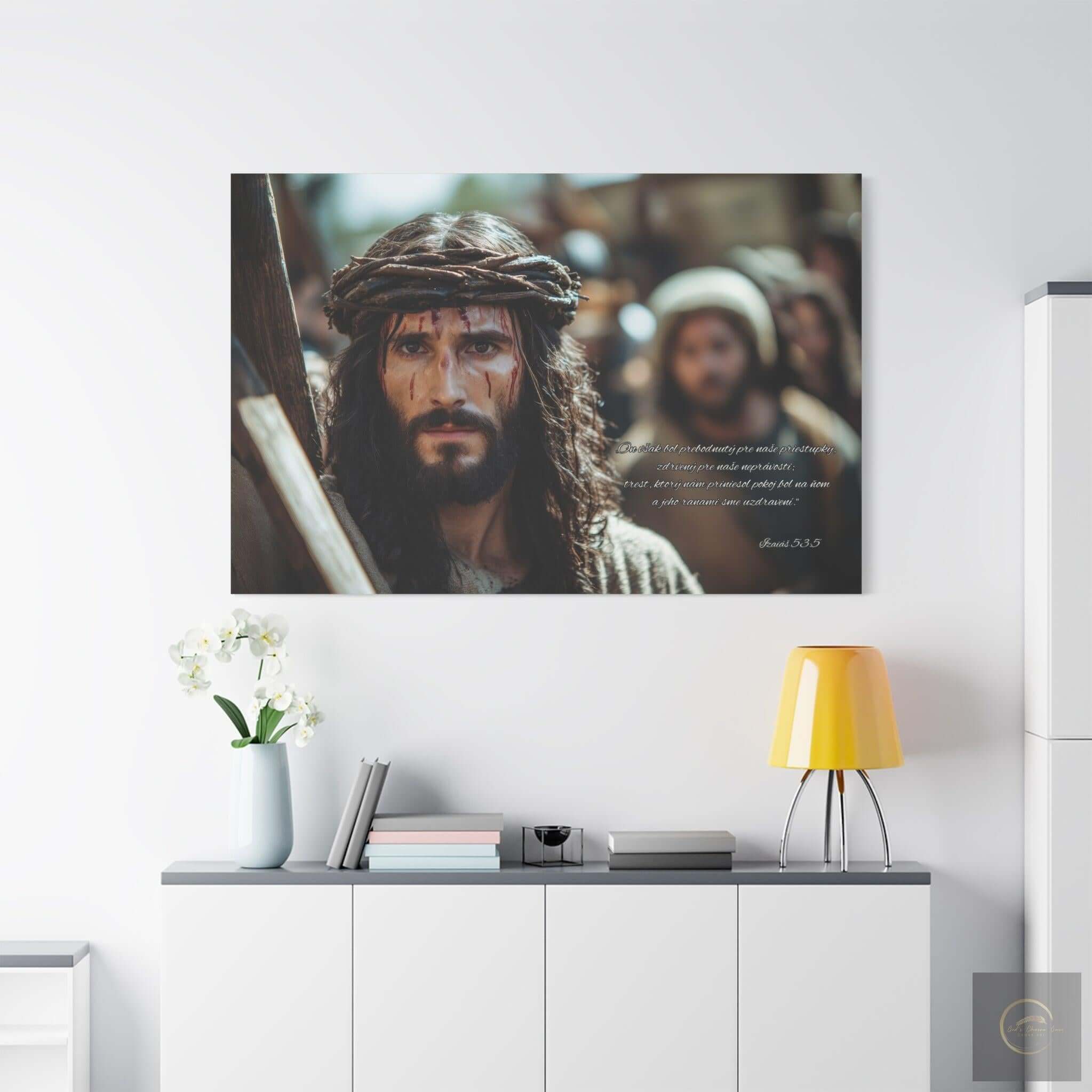 Biblický obraz Ježiša Krista – Izaiáš 53:5 – hlboký smútok a nádej – On však bol prebodnutý pre naše priestupky, zdrvený pre naše neprávosti.