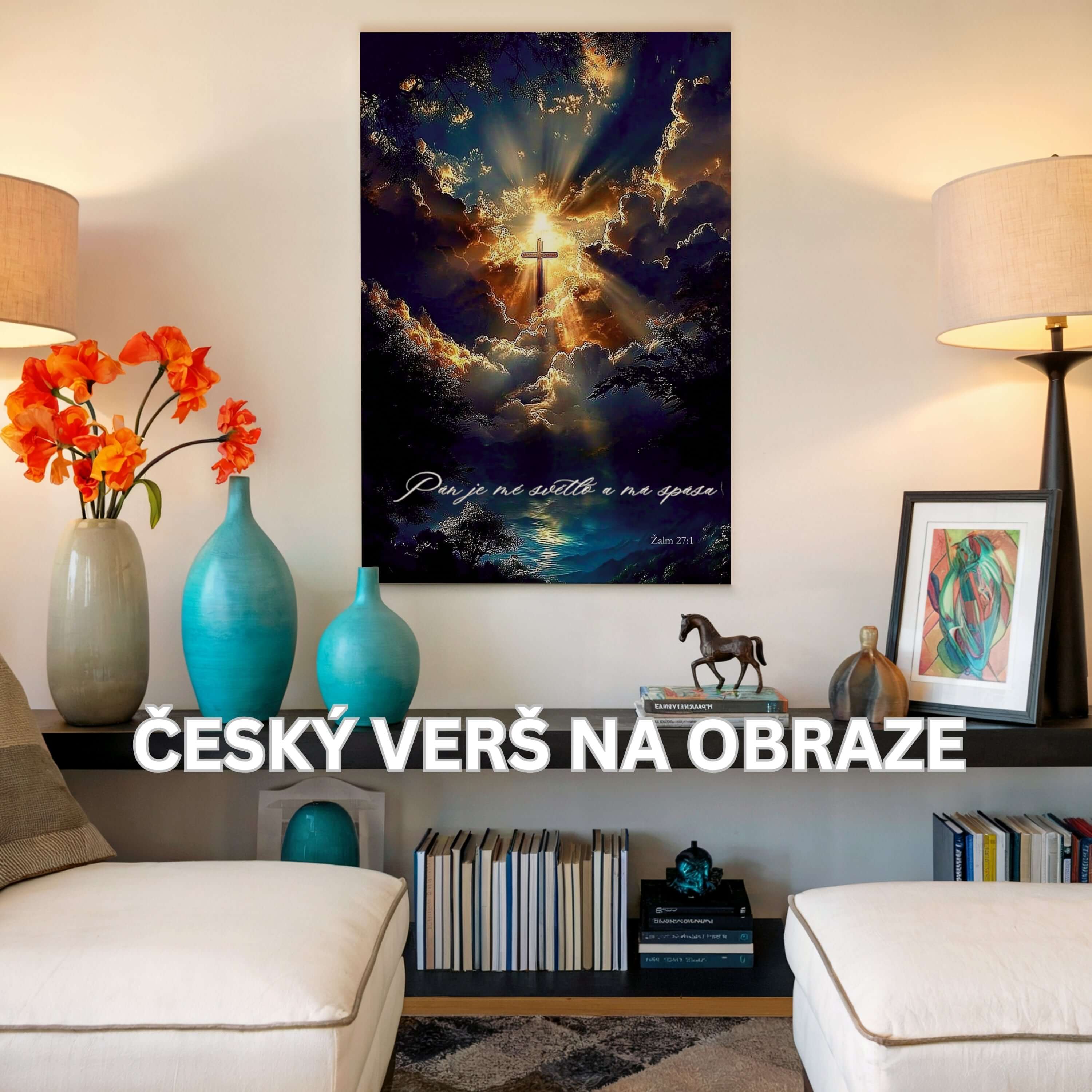 Obraz na stenu - Pán je moje svetlo a spása - Žalm 27:1