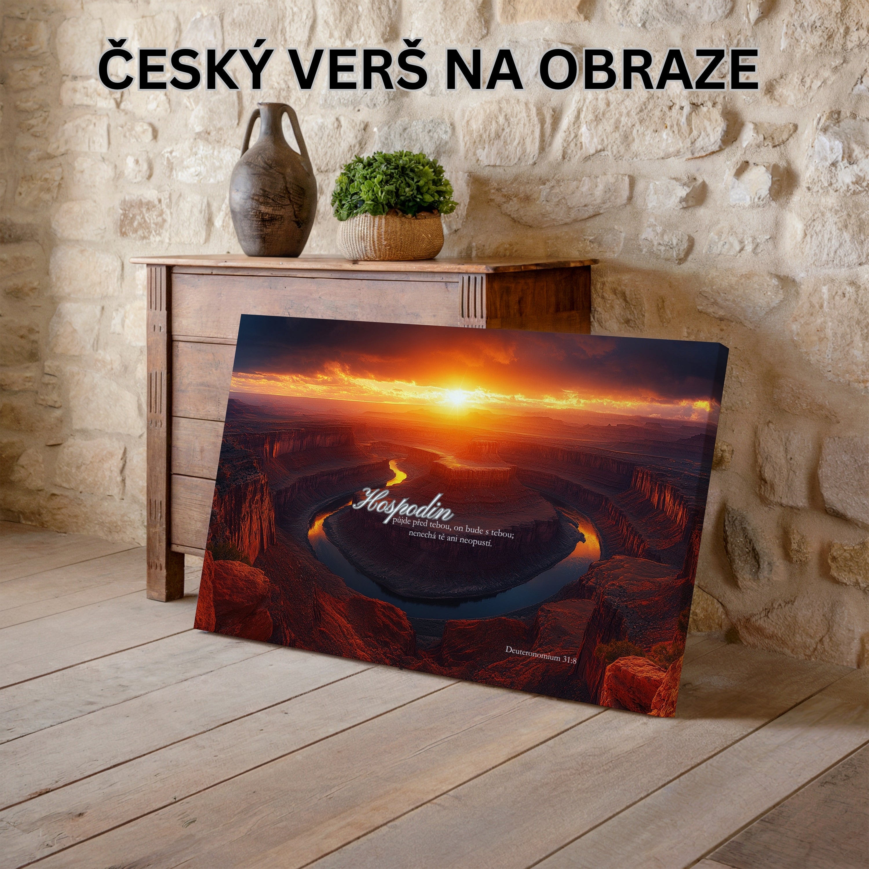 Hospodin půjde před tebou - Deuteronomium 31:8|Obraz na zeď