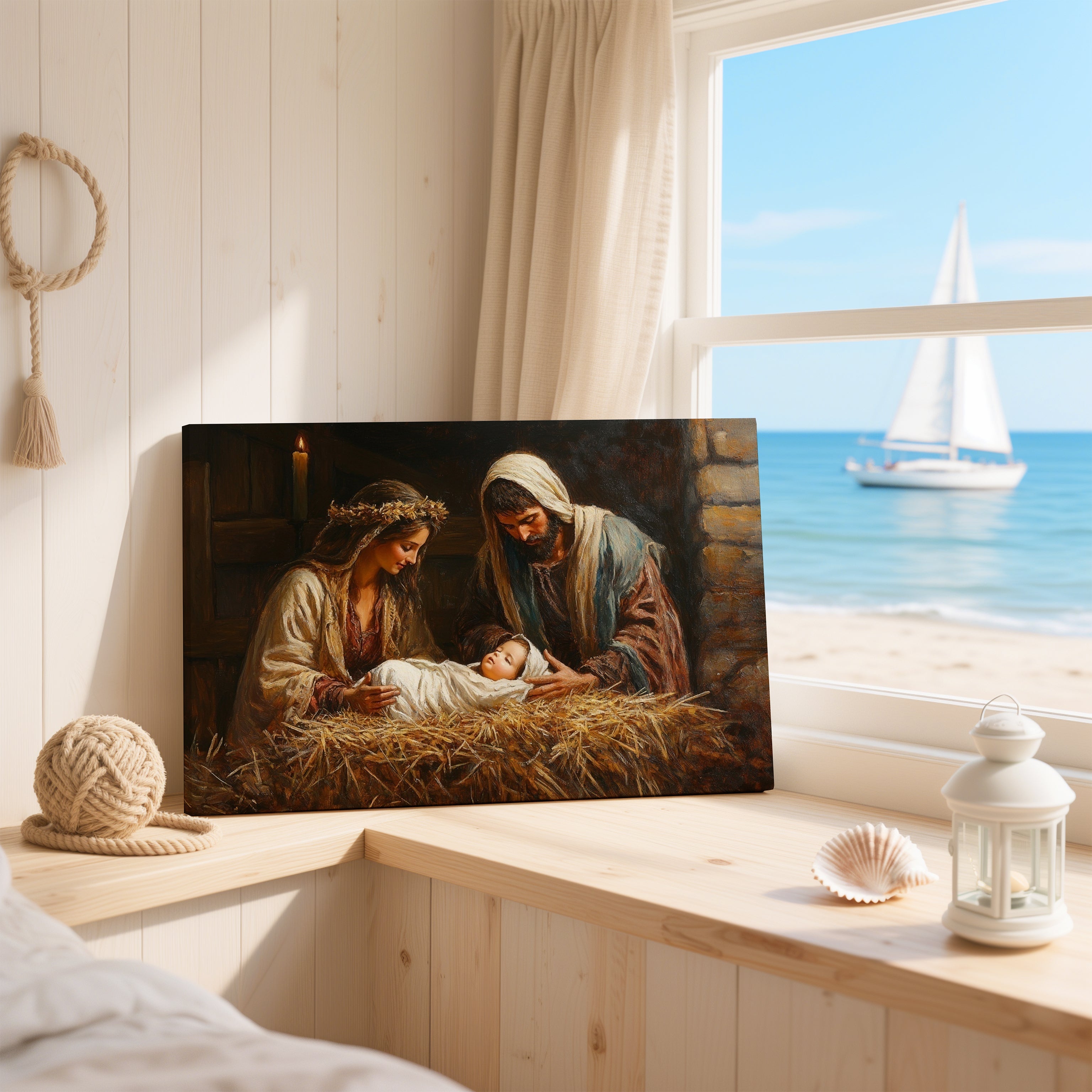 Obraz na stenu - Hľa, panna počne a porodí syna-Izaiáš 7:14