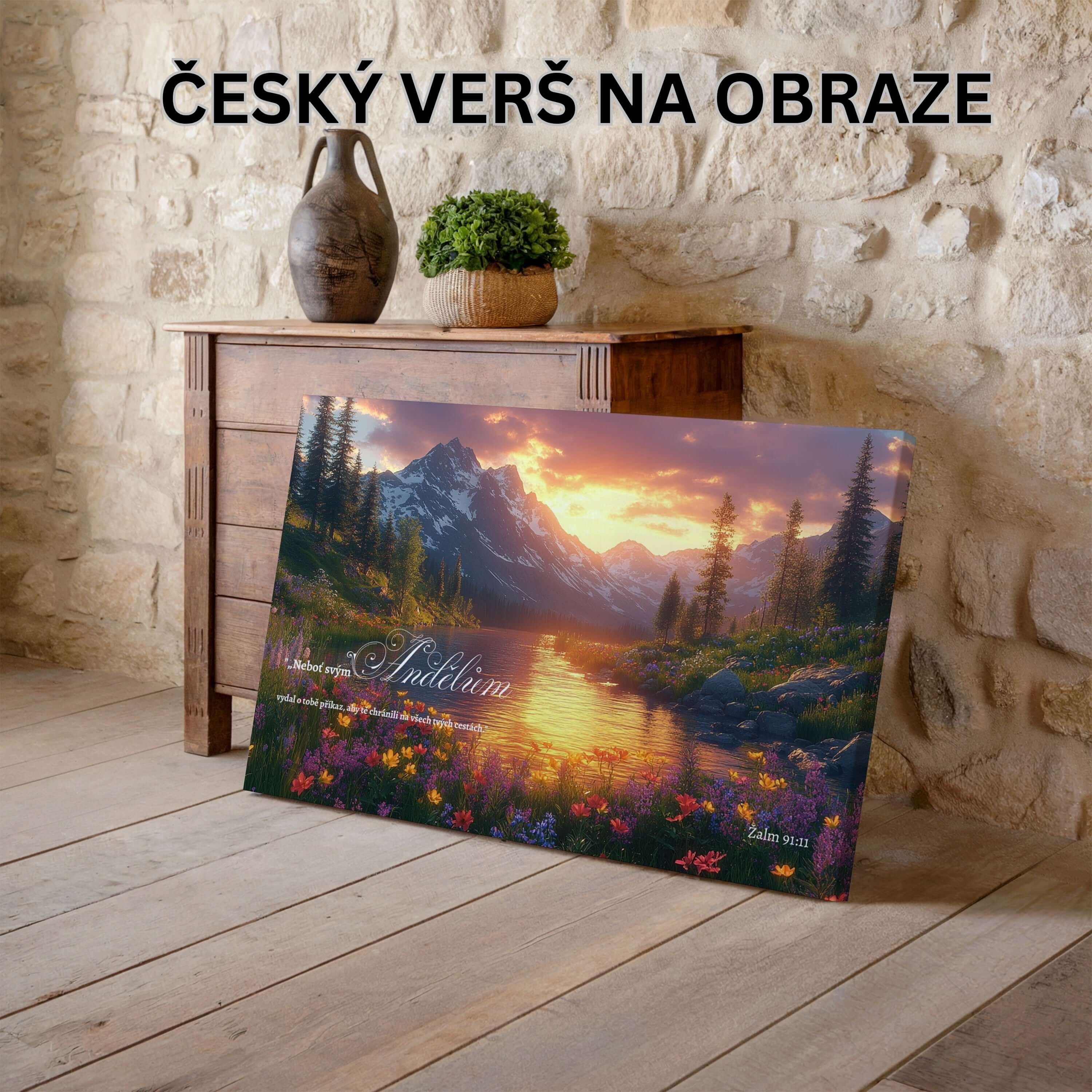 Neboť On svým andělům přikáže o tobě -Žalm 91:11|Obraz na zeď