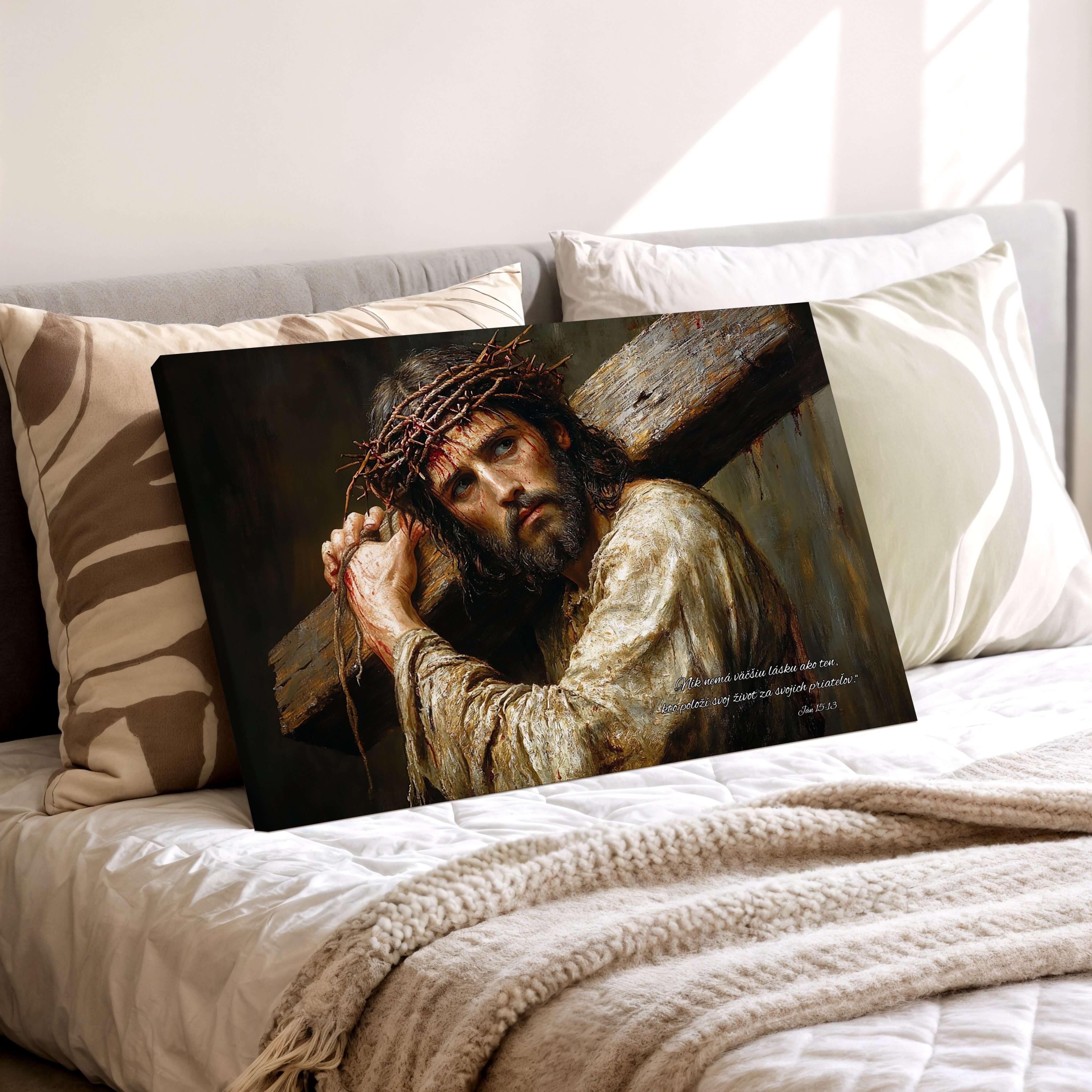 Kresťanský obraz: Kristus v utrpení – Ján 15:13