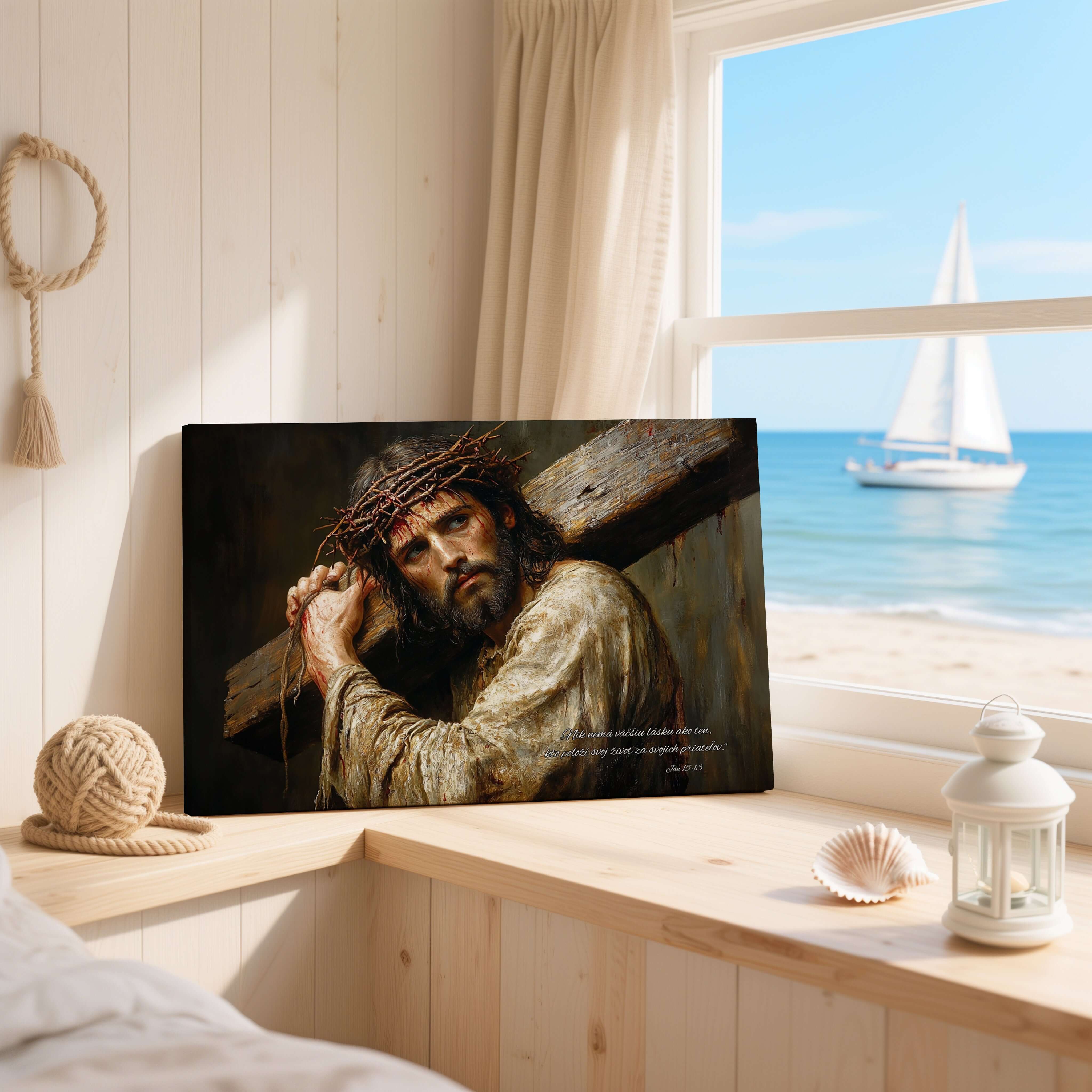 Kresťanský obraz: Kristus v utrpení – Ján 15:13