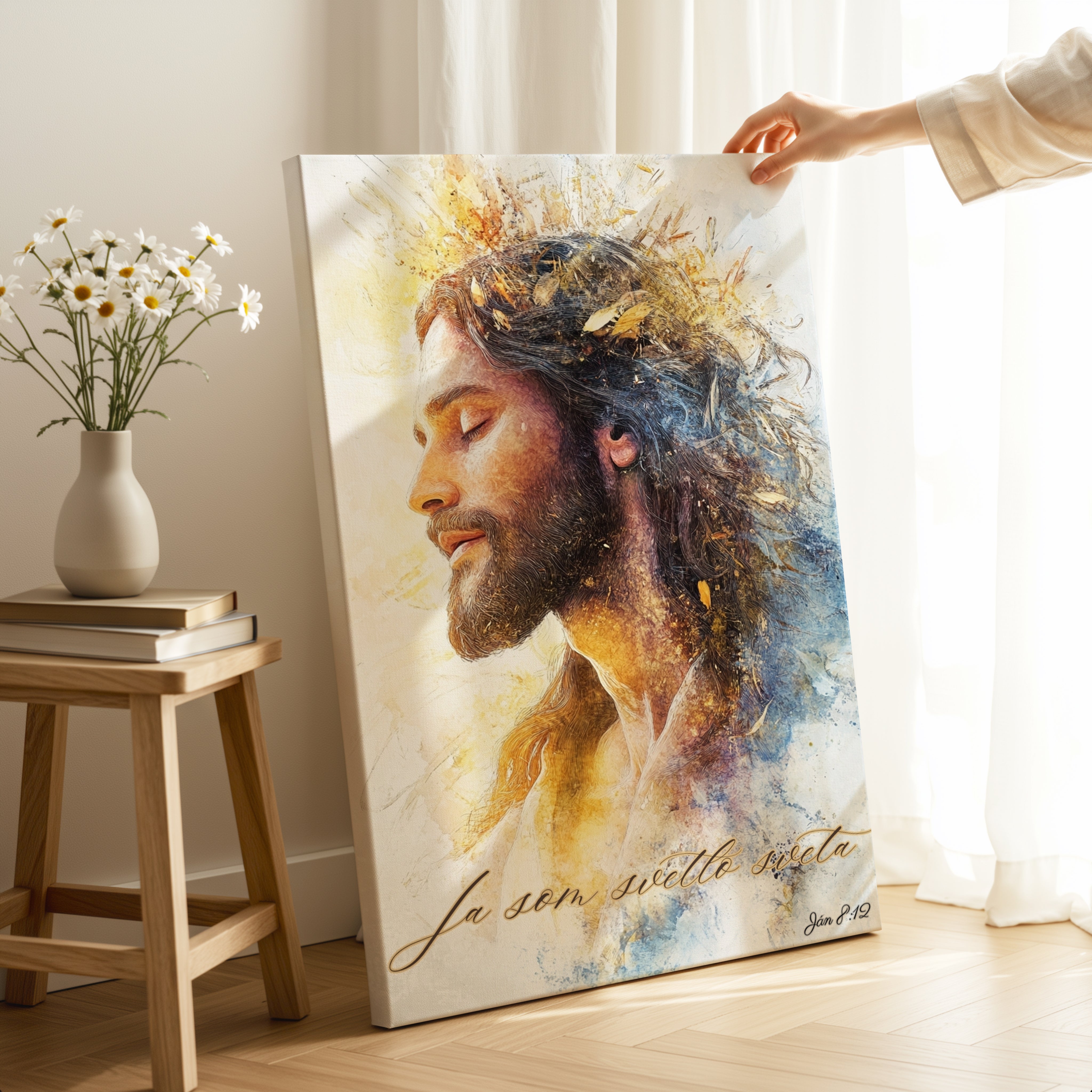 Kresťanský obraz Ježiš Kristus – Ján 8:12 